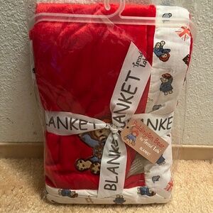 NWT Paddington Bear velour blanket